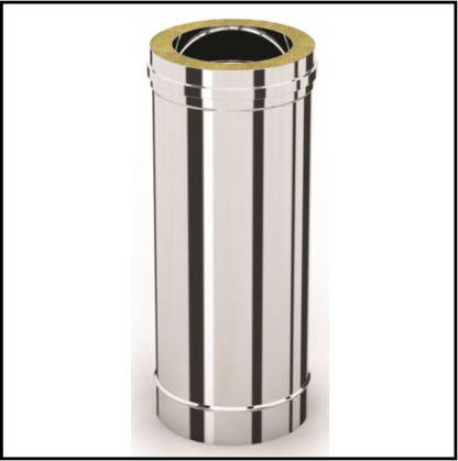 Solinox dubbelwandig 100 mm inw. lengte 50 cm