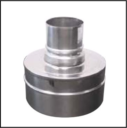 Solinox dubbelwandig 100 mm inw. Onderaansluitstuk >EW 100