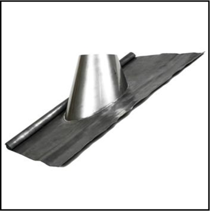 Holetherm dubbelwandig 200 mm inw. Loodslap 20 tot 45 graden