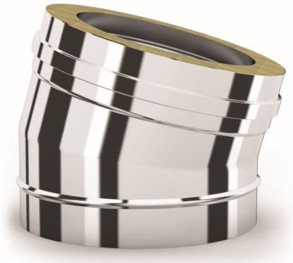 Solinox dubbelwandig 100 mm inw. bocht 15 graden - Afbeelding 2