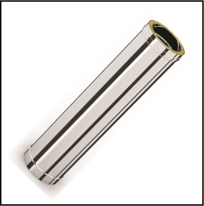 Solinox dubbelwandig 100 mm inw. lengte 100 cm