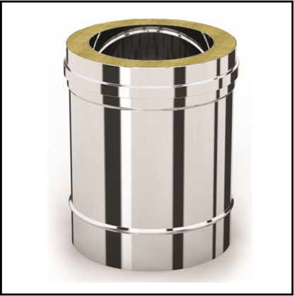 Solinox dubbelwandig 100 mm inw. lengte 25 cm