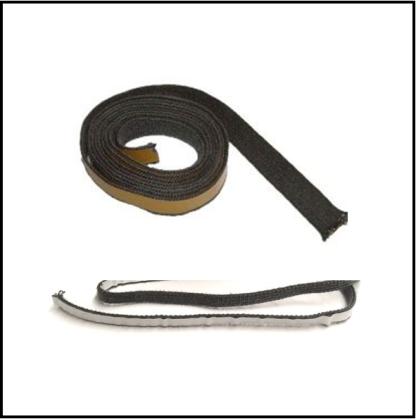 Kachelkoord plat 8x3 mm met plakstrip, per meter