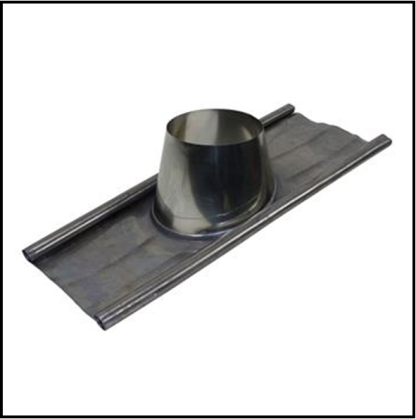 Holetherm dubbelwandig 100 mm inw. Loodslap 5 tot 25 graden