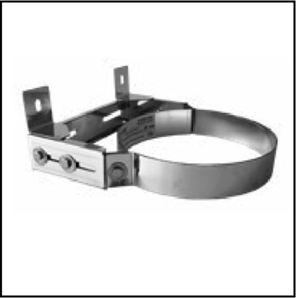 Solinox dubbelwandig 150 mm inw. Muurbeugel rvs 4 tot 11