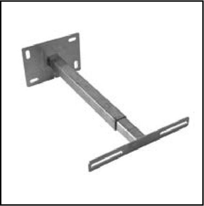 Solinox dubbelwandig 200 mm inw. Muurbeugel verlenging 50 cm