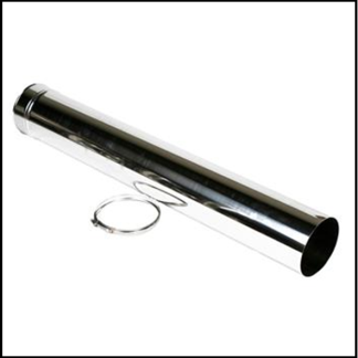 Holetherm RVS enkelwandig 200 mm inw. paspijp lang 100 cm