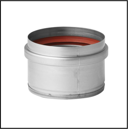 Holetherm RVS enkelwandig 80 mm inw. Dop voor T-stuk