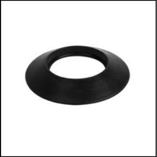 Siliconen rozet zwart inw. 100 mm