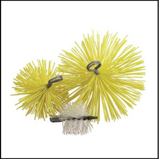 Nylon veegborstel rond 300 mm