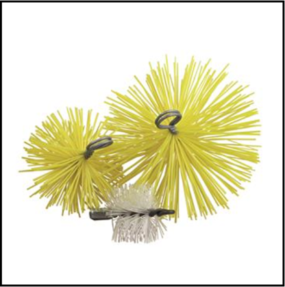 Nylon veegborstel rond 300 mm
