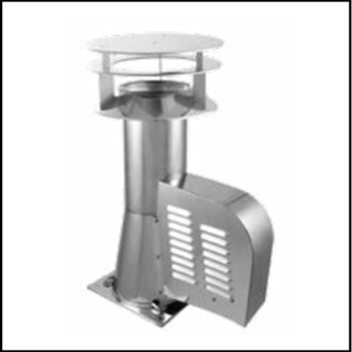FLEXIVENT RGV + kap + vierkantplaat rond 150 mm